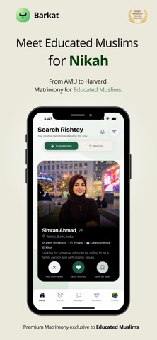 Barkat - Muslim Matrimony App screenshot