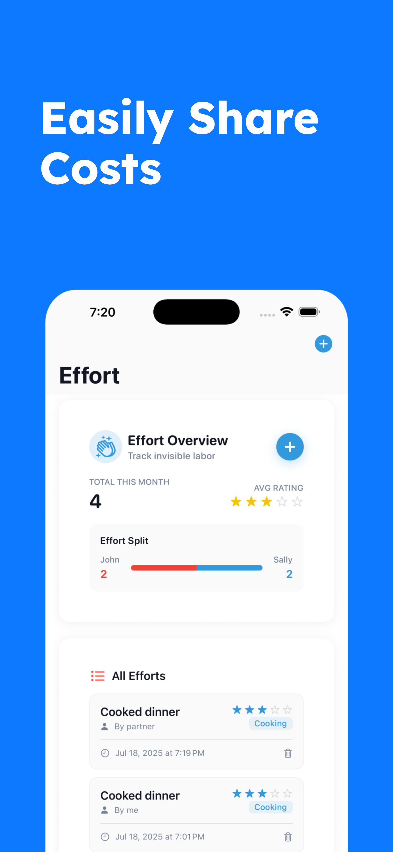 Expense Effort Tracker - 50ish