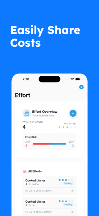 Expense Effort Tracker - 50ish Screenshot 4 of 8