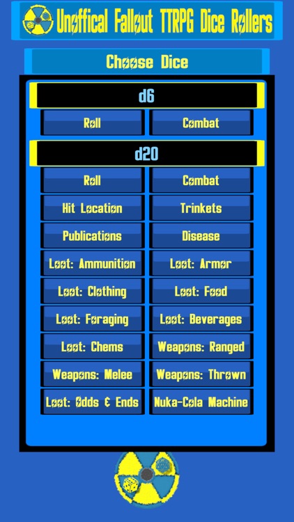 Unofficial FOTTRPG Dice Roller