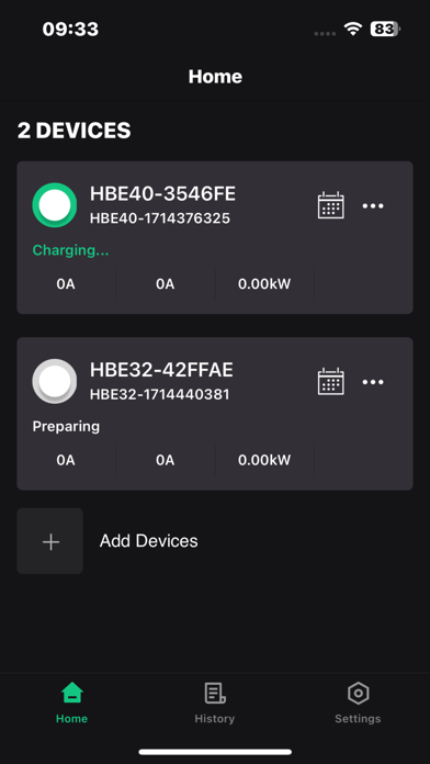 EVive Charger Screenshot