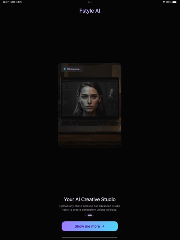 Fstyle - AI Style Photo Editor iPad screenshot