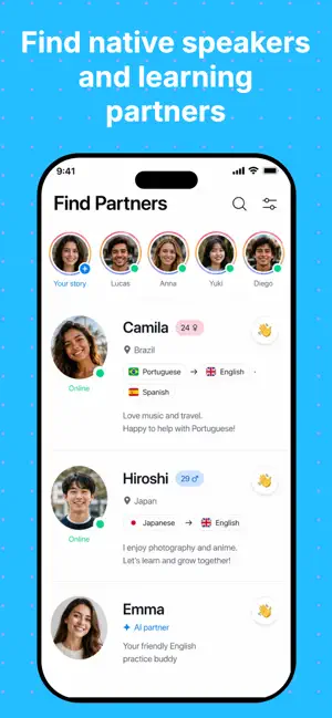 SpeakFam: Language Exchange screenshot 1