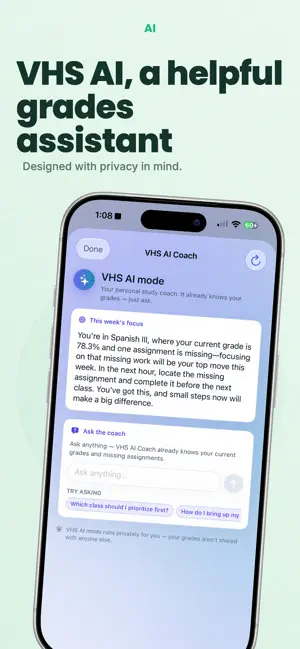 VHS Grades screenshot 3