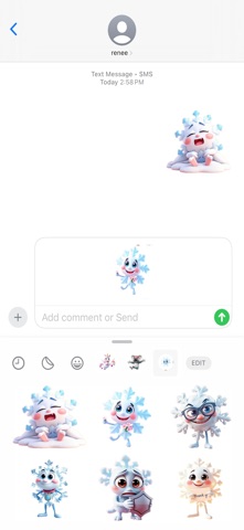 冰雪奇缘雪花贴纸 screenshot