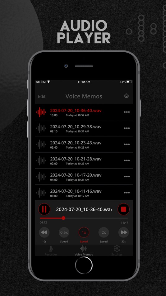 #4. Voice Recorder - Record & Edit (iOS) 由: LiveBird Tech Inc