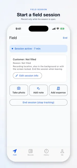 Field Session screenshot 1