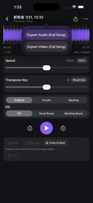 Session: Vocal Remover & Loop screenshot 4