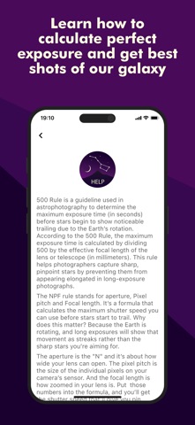 Star Exposure Calculator Screenshot 6 of 6