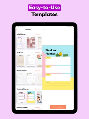 Daily Planners Organizer Todo iPad screenshot