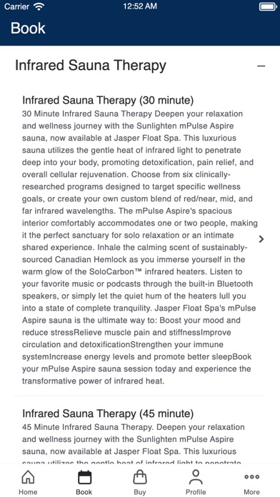 Jasper Float Spa & Wellness Screenshot