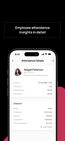 mobo Attendance for Odoo iPhone screenshot