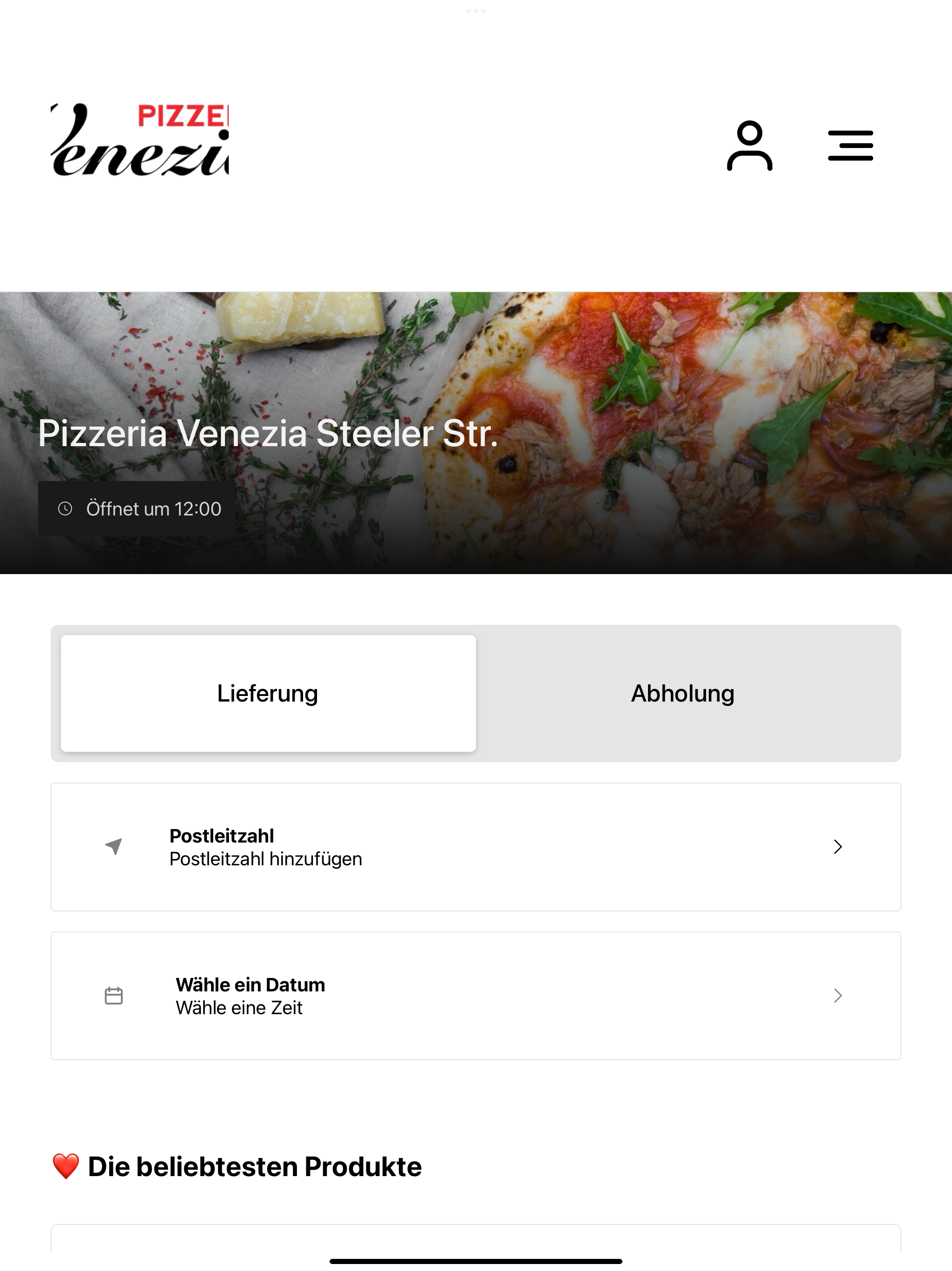 Pizzeria Venezia Steeler Str