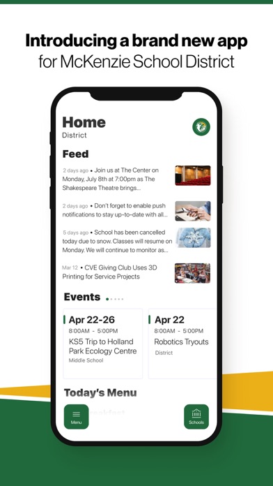 McKenzie School District, OR Screenshot 1 - AppWisp.com