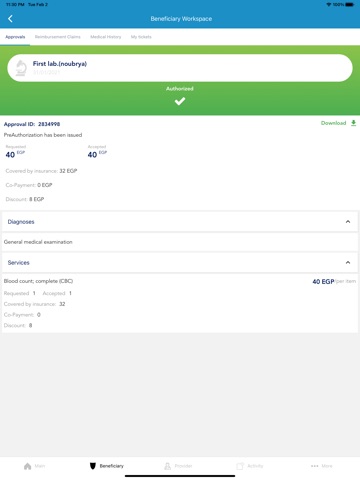 MedRight HPM iPad screenshot