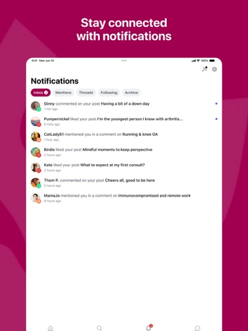 Arthritis Connect Hub iPad screenshot