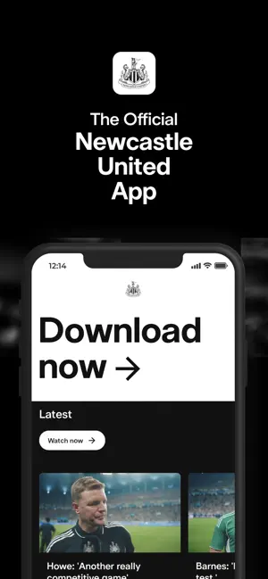 Official Newcastle United App iPhone screenshot 1