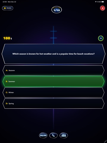 Millionaire Quiz - Trivia Game iPad screenshot