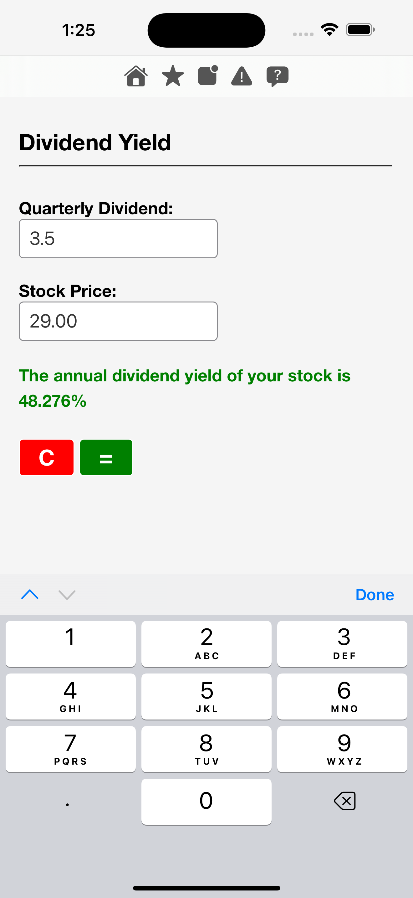 Stock Calculators