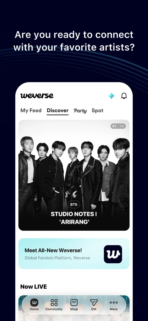 Screenshot #3 pour Weverse: Connect with Artists