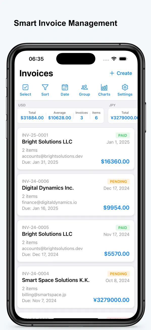 Screenshot #1 pour Invoice Maker - Easy & Fast