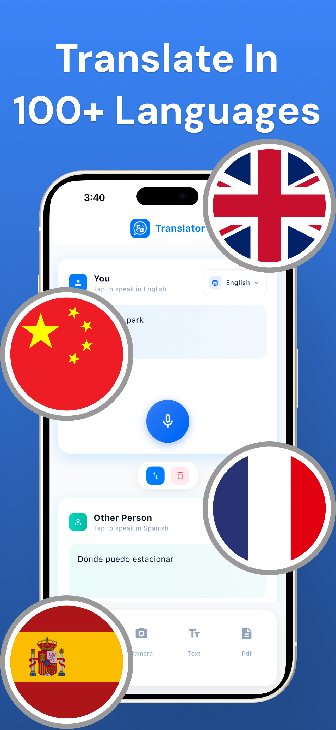 Voice Translator: Transcribe