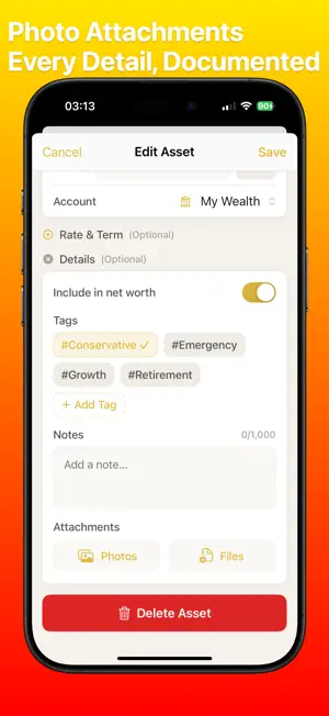 AssetMe: Net Worth Tracker screenshot 4