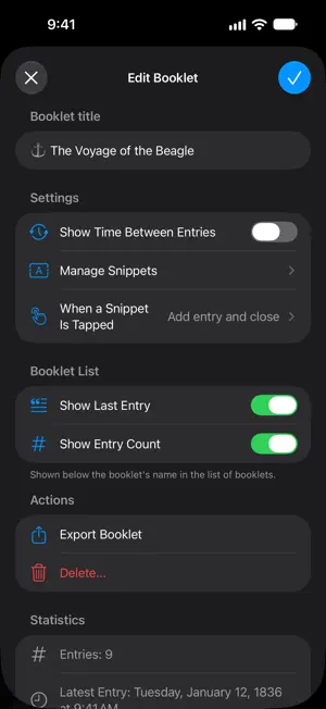 LogBooklet screenshot 4