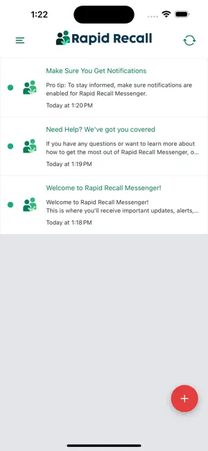 Rapid Recall Messenger screenshot 1