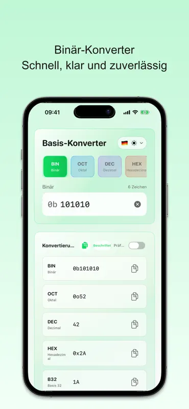 Radix Binär-Konverter screenshot 1 of 8