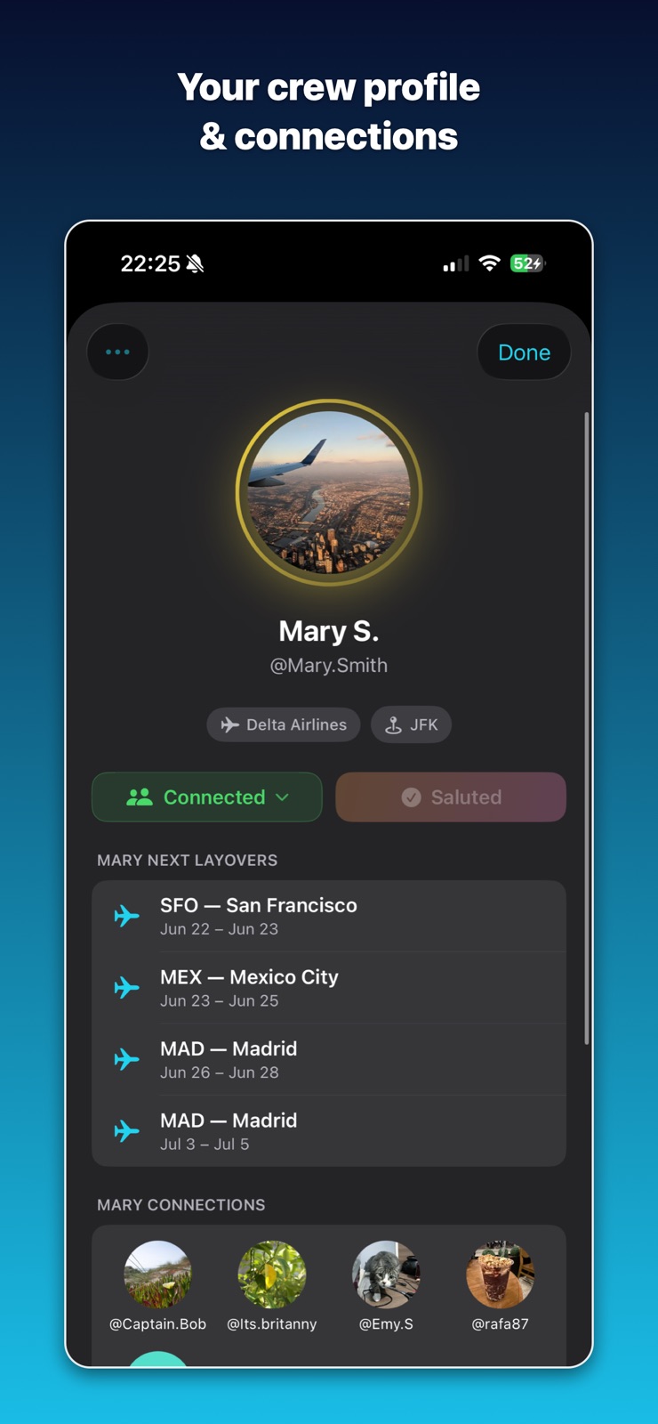 CrewConnect: Layovers & Crew iphone screenshot 1