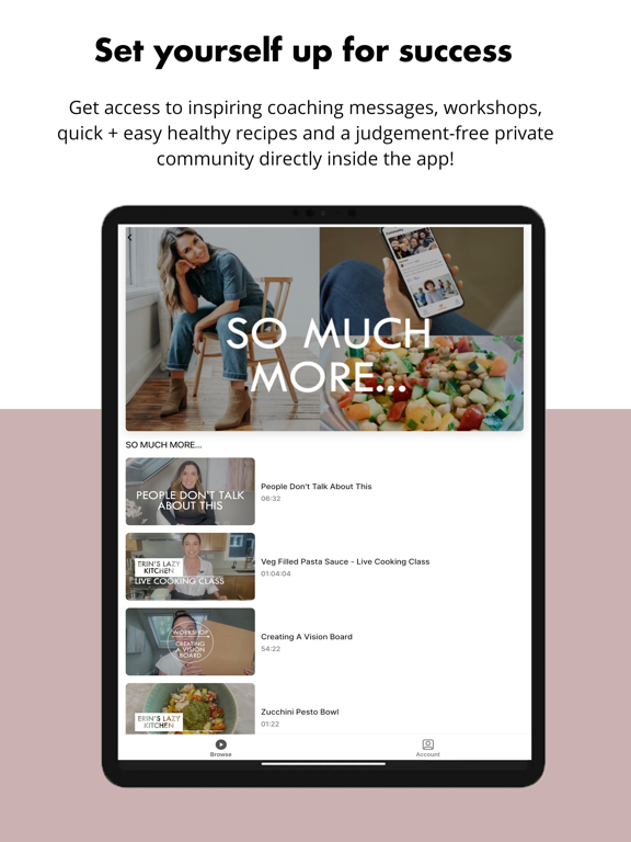 The Movement: Erin Stutland iPad screenshot 7 - Health & Fitness app