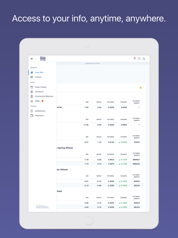 Ririe Grain and Feed Co-op iPad screenshot 1 - Business app