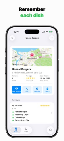Reorder: A Dish Review App Screenshot 3 of 6