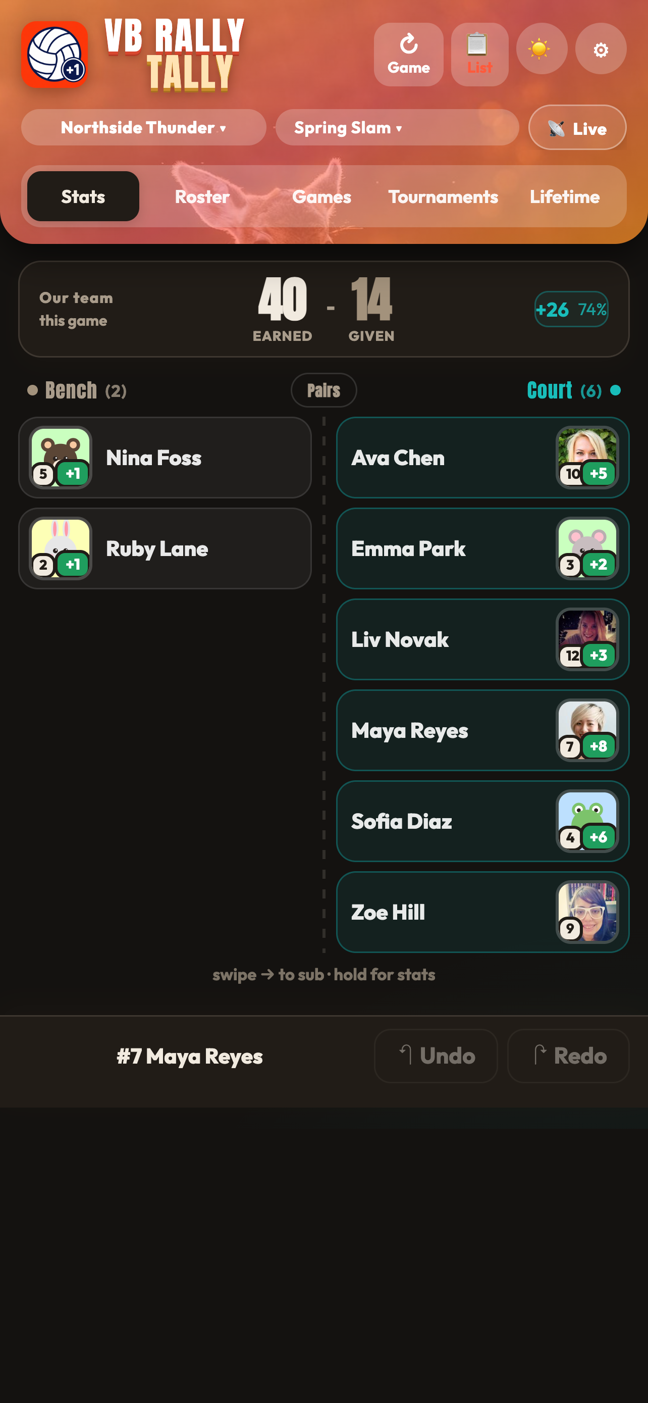 VB Rally Tally screenshot 5