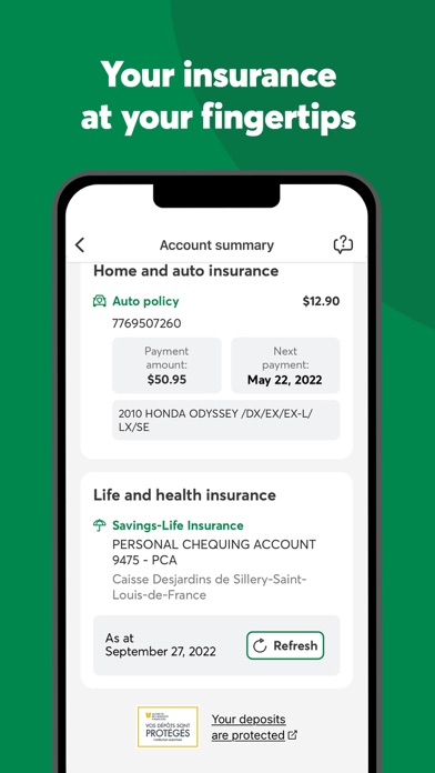 Desjardins mobile services screenshot 4