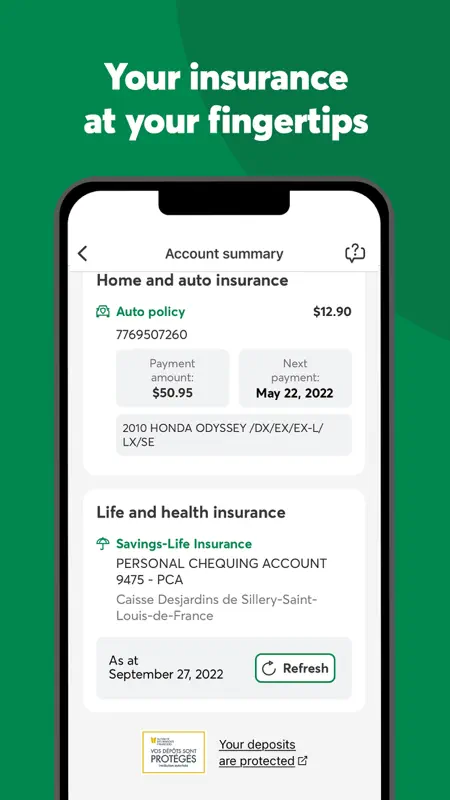 Desjardins mobile services screenshot 4 of 9