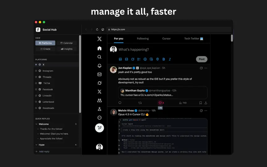 Fsocial iPhone Screenshot 2