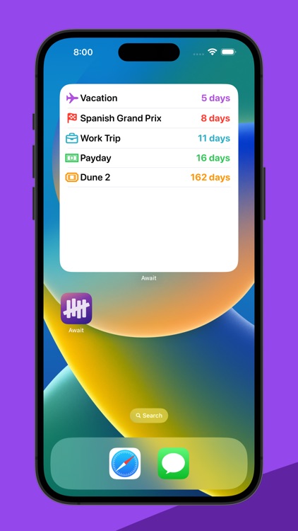 Await: Countdown App & Widgets