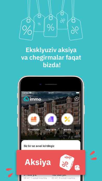 immo.uz — поиск недвижимости Screenshot