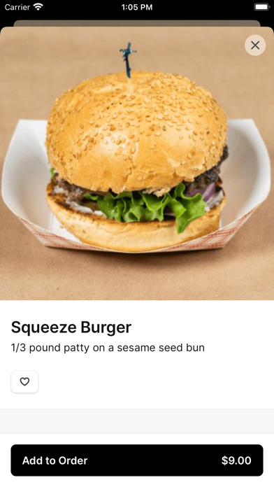 Squeeze Burger iPhone screenshot 3 - Food & Drink app