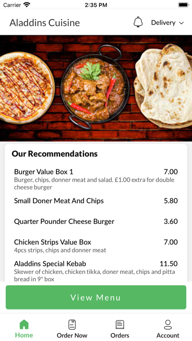 Aladdins Cuisine Stoke Screenshot