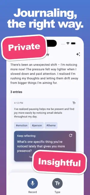 Truly Private Journaling screenshot 1