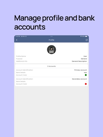 Daybook Ledgerbook iPad screenshot