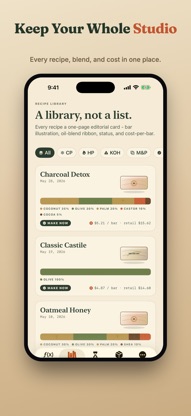 Soap Calculator: Lye & Recipe screenshot 3