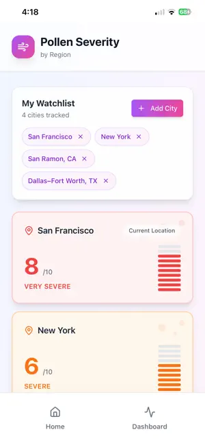 Pollen-Sense screenshot 1