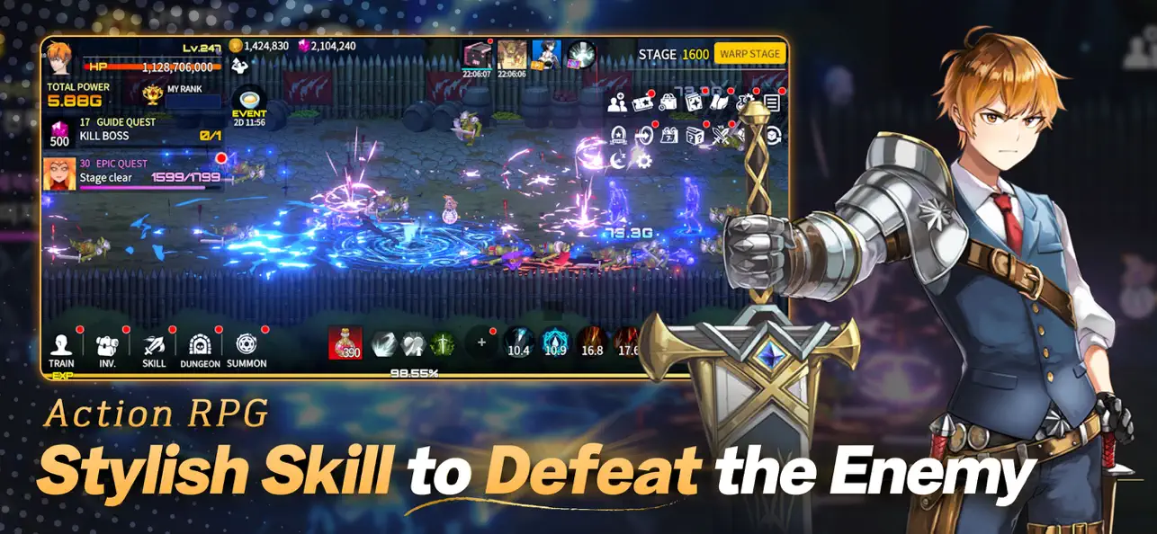 Battle Ranker in Another World Hack screenshot 3 - game app interface