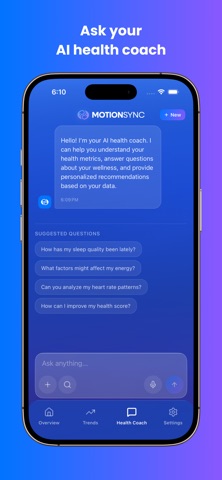 MotionSync iPhone screenshot
