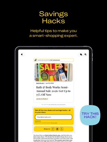 KCL: Coupons, Deals, Discounts iPad screenshot