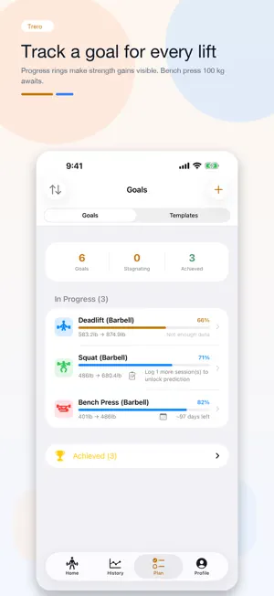 Trero: Workout Log & Goals screenshot 4